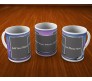 Collage Mug Design With Colorful Background and 3 Photo Option