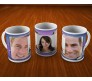 Collage Mug Design With Colorful Background and 3 Photo Option
