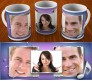 Collage Mug Design With Colorful Background and 3 Photo Option