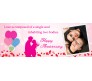 Pink Background With Kissing Couple