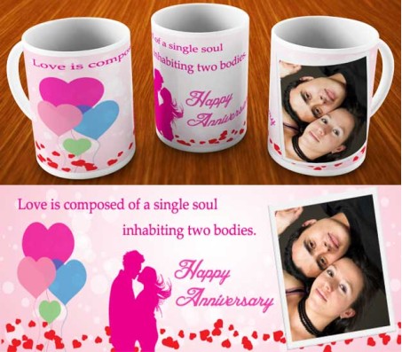 Pink Background With Kissing Couple
