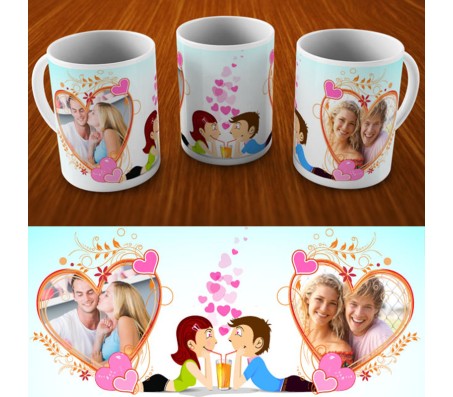 Sipping Cold Drink On A Romantic Date Love Mug