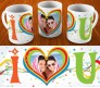 I Love U Mug With A Photo In Heart