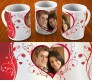 Love Mug With Red Heart And Metallic Look