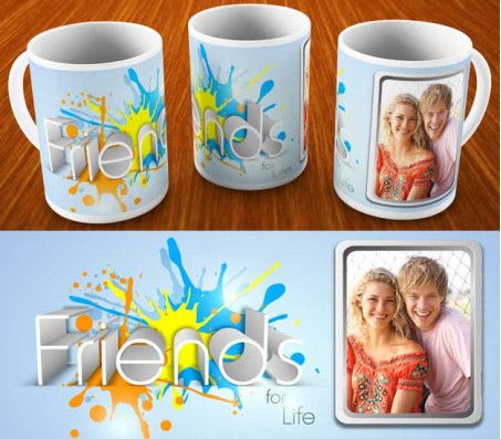 Color Splatter Friendship Mug