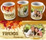 Personalized Friendship Day Mug With Autumn Leaves