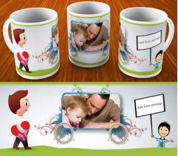 Funky & Simple Happy Fathers Day Mug