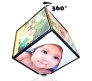 360 Degree Rotating Photo Frame With 6 Sides