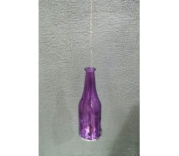 Wine Bottle Candle Holder [Purple]