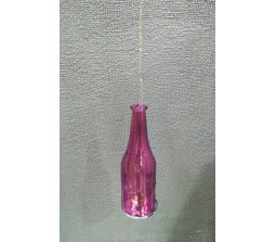 Wine Bottle Candle Holder [Pink]