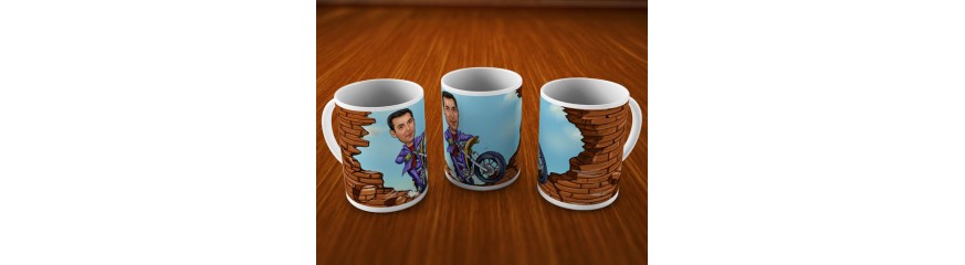 Caricature Mugs For Him