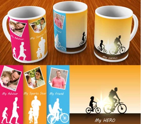 Father "My Hero" Personalized Mug