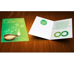 Eco Friendly Color Diwali Card