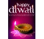 Pink Diya & Diwali Card