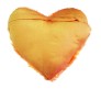 Personalized  Heart Shape Orange Color Pillow 