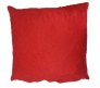 Personalized Red Color Square Pillow With Hearts [15 X 15 inches]