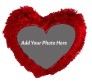 Personalized Red Pillow With 2 Sides Photo Option