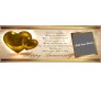 Golden Heart With Custom Photo & Poem