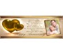 Golden Heart With Custom Photo & Poem