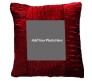 Personalized Square Shape Maroon Color Pillow [15 X 15 inches]