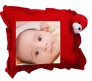 Personalized Red Color Pillow With Teddy