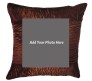 Personalized Square Shape Brown Color Pillow [15 X 15 inches]