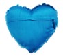 Personalized  Heart Shape Light Blue Color Pillow