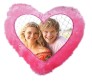 Personalized Heart Shape Light Pink Color Pillow