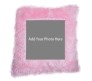 Personalized Square Shape Pink Pillow