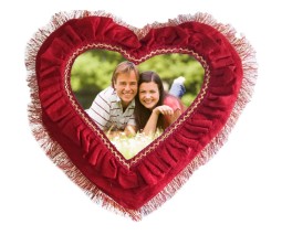 Personalized Wedding Pillow Heart Shape