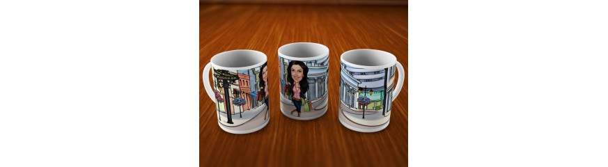 Caricature Mugs For Her