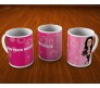 Customized Caricature In Shopping Market On Mugs With Message