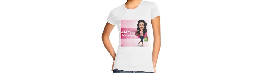 Caricature T Shirt For Her