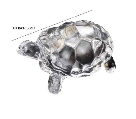 Celestial Luck Medium Feng Shui Crystal Tortoise [4.5 inches]