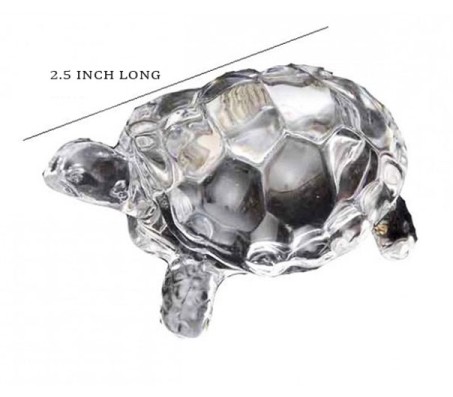 Celestial Luck Small Feng Shui Crystal Tortoise [2.5 inches]