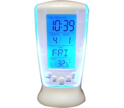 Square LCD Multifunctional Digital Clock Calendar Alarm Thermometer