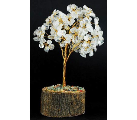 Feng Shui Natural Gem (Stone) Tree White Stones - Healing Tree