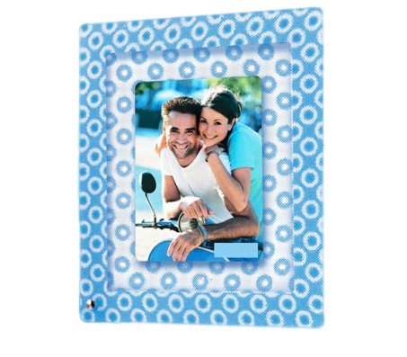 3D Photo Frame With Blue Background [5 x 7 inches]