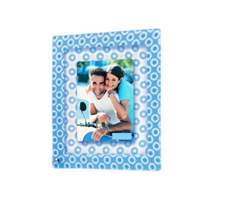 3D Photo Frame With Blue Background [3.5 x 5 inches]