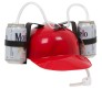 New Dual straw Drinking Can Holding hard Hat Helmet