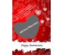 Customized Red Heart. Perfect Anniversary Greeting