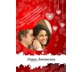 Customized Red Heart. Perfect Anniversary Greeting