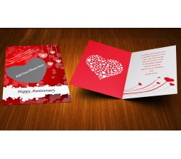 Customized Red Heart. Perfect Anniversary Greeting