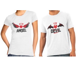 Angel & Devil Couple T-Shirts