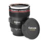 Black EF Canon Replica 24-105mm DSLR Camera Lens Mug [Flat Cover]