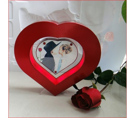 Rotating Heart Mid Air Photo Frame - Magic Levitron Antigravity