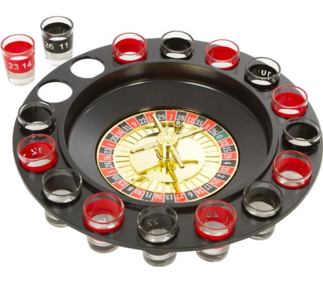 16 Shot Glass Drinking Roulette Game