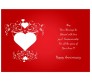 Beautiful Red Background with White Heart and Photos