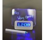 Fluorescent LED Message Digital Alarm Clock With Night Light [Blue]