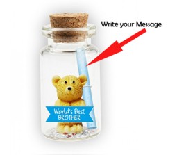 Message in A Bottle With Teddy & Worlds Best Brother Cut